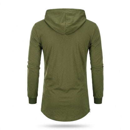 Mens Outlet House - Sevin | Longline Side-Zip Hoodie Men
