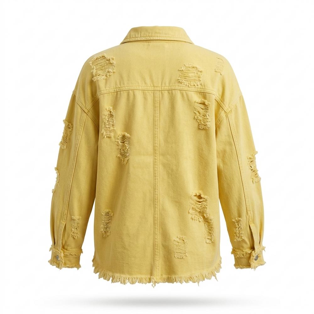 Mens Outlet House - Taven | Distressed Relaxed-Fit Jacket Women