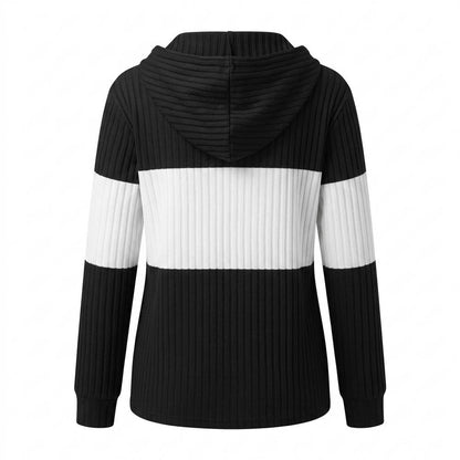 Mens Outlet House - Tibir | Rib-Knit Hooded Knit Cardigan Women