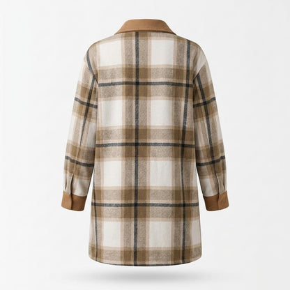 Mens Outlet House - Yurel | Plaid Longline Coat Women