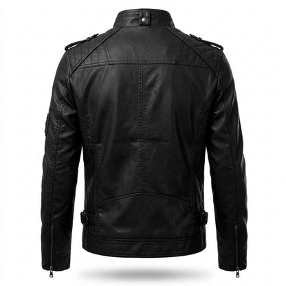 Mens Outlet House - Camir | Quilted Fitted Leather Jacket Men