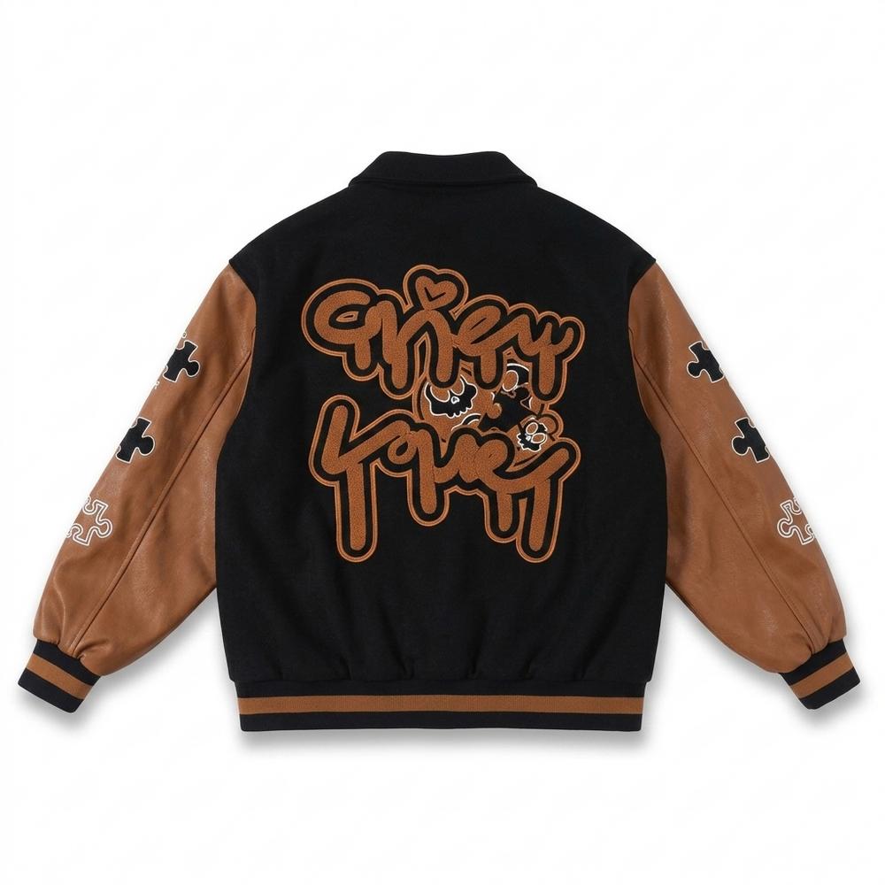 Mens Outlet House - Lytor | Embroidered Two-Tone Jacket Unisex