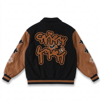 Mens Outlet House - Lytor | Embroidered Two-Tone Jacket Unisex