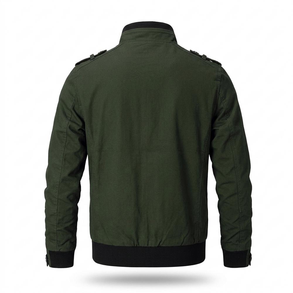 Mens Outlet House - Larel | Zip-Up Stand-Collar Jacket Men
