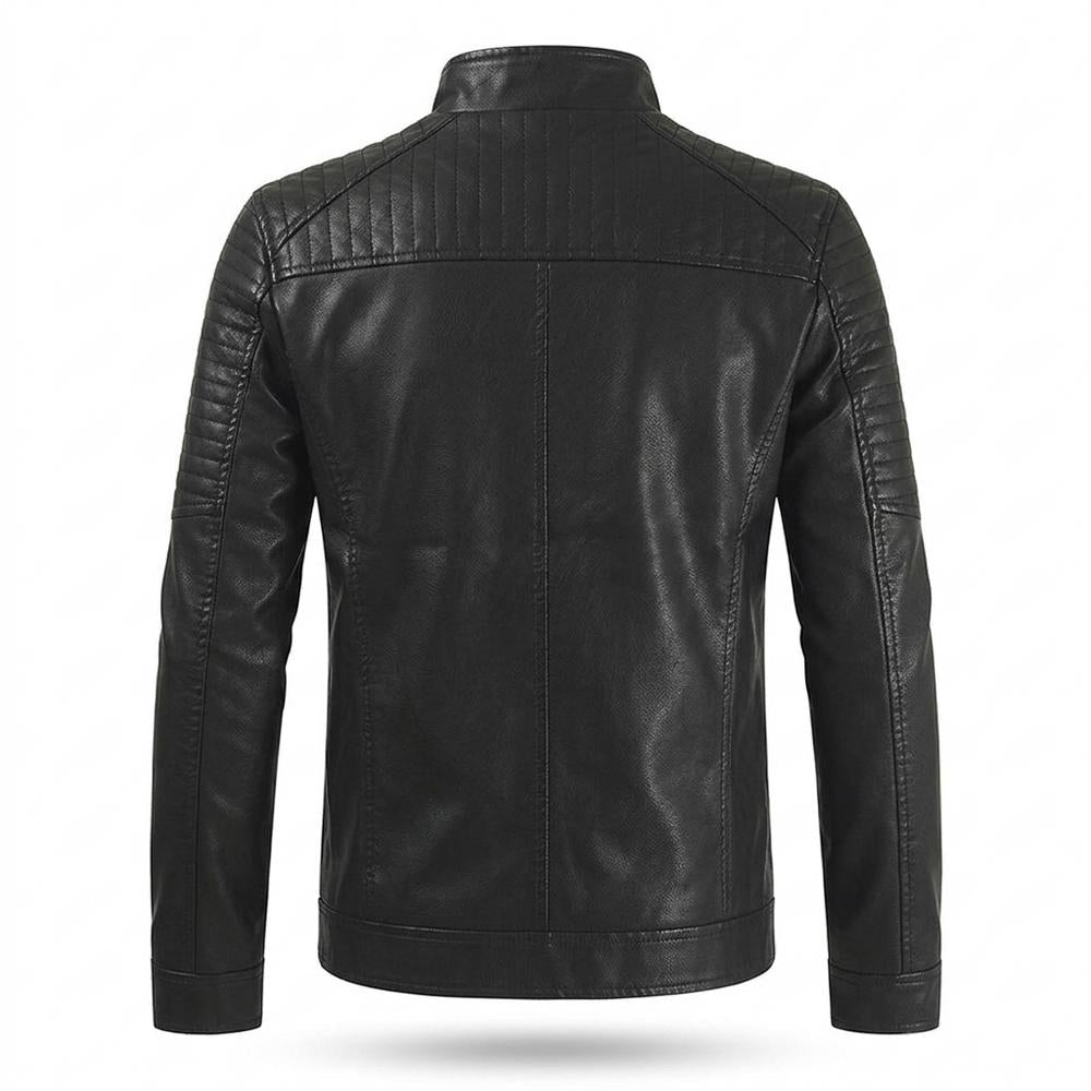 Mens Outlet House - Tihal | Lined Quilted Leather Jacket Men