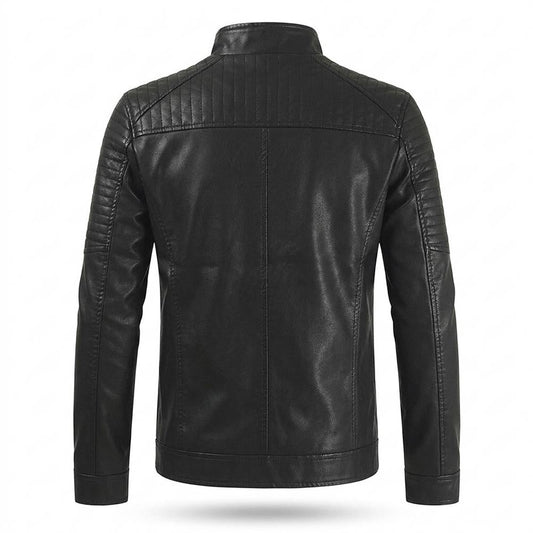 Mens Outlet House - Tihal | Lined Quilted Leather Jacket Men