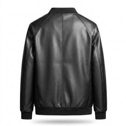 Mens Outlet House - Maran | Zip-Up Lined Leather Jacket Men