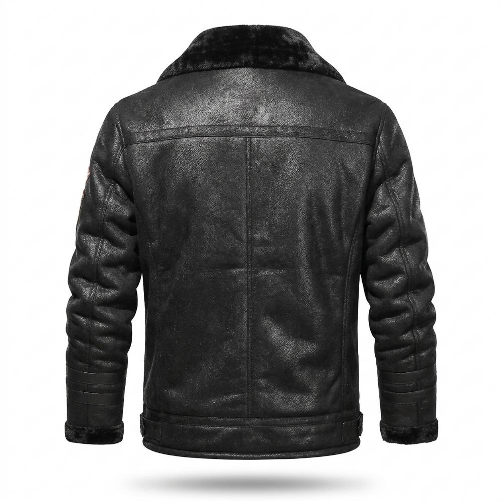 Mens Outlet House - Niven | Faux-Leather Lined Jacket Men