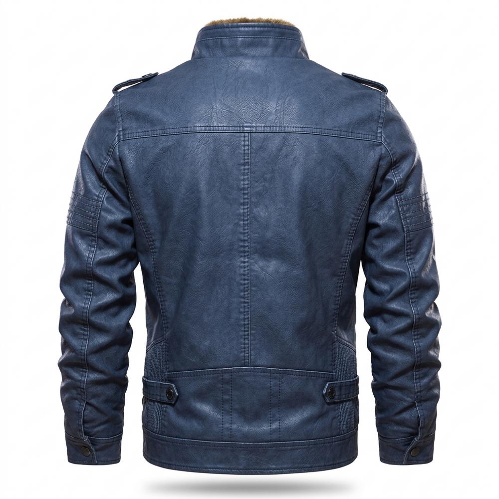 Mens Outlet House - Yovel | Lined Zippered Leather Jacket Men