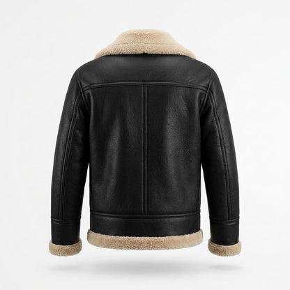 Mens Outlet House - Elken | Shearling-Lined Grained Leather Jacket Men