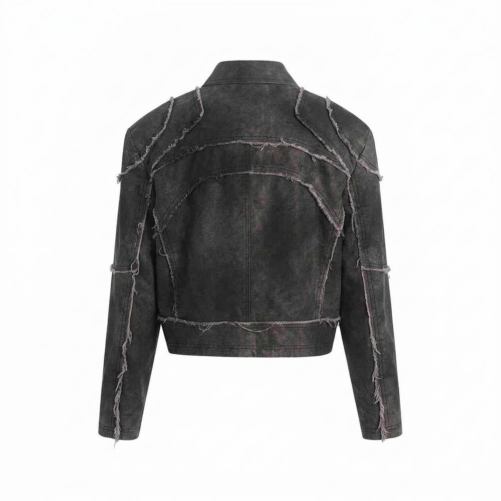 Mens Outlet House - Lovar | Deconstructed Cropped Jacket Unisex