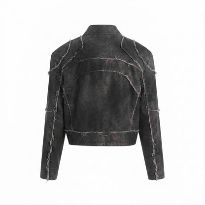 Mens Outlet House - Lovar | Deconstructed Cropped Jacket Unisex