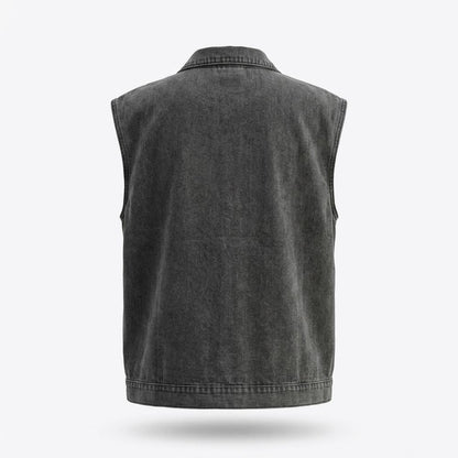 Mens Outlet House - Lelev | Denim Button-Front Vest Women