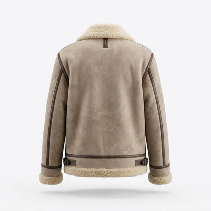 Mens Outlet House - Elmir | Shearling-Lined Faux-Suede Jacket Unisex