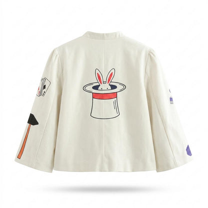 Mens Outlet House - Dadan | Stand-Collar Graphic-Print Jacket Women