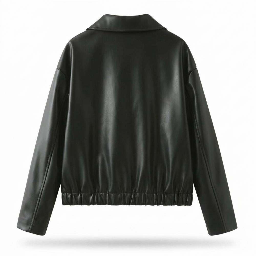 Mens Outlet House - Alnal | Faux Leather Zip-Up Jacket Unisex