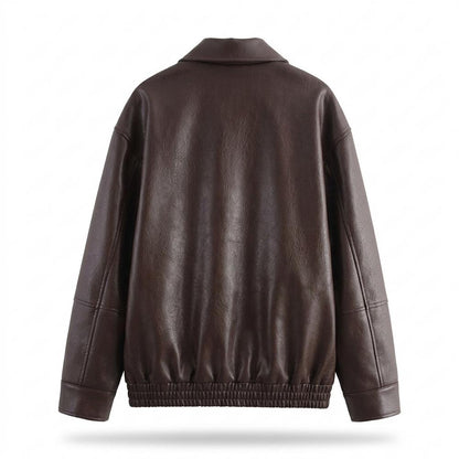 Mens Outlet House - Tirel | Faux Leather Zip-Up Jacket Unisex