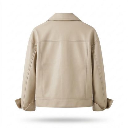Mens Outlet House - Zelin | Contrast-Stitched Boxy-Fit Jacket Unisex