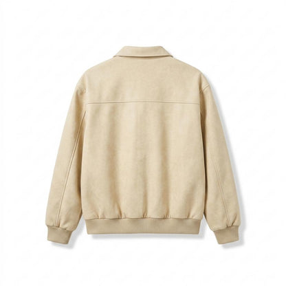 Mens Outlet House - Rokus | Suede-Effect Zip-Up Jacket Men