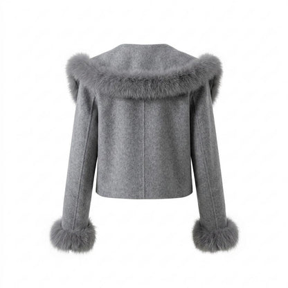Mens Outlet House - Zaren | Cropped Fur-Trimmed Jacket Women