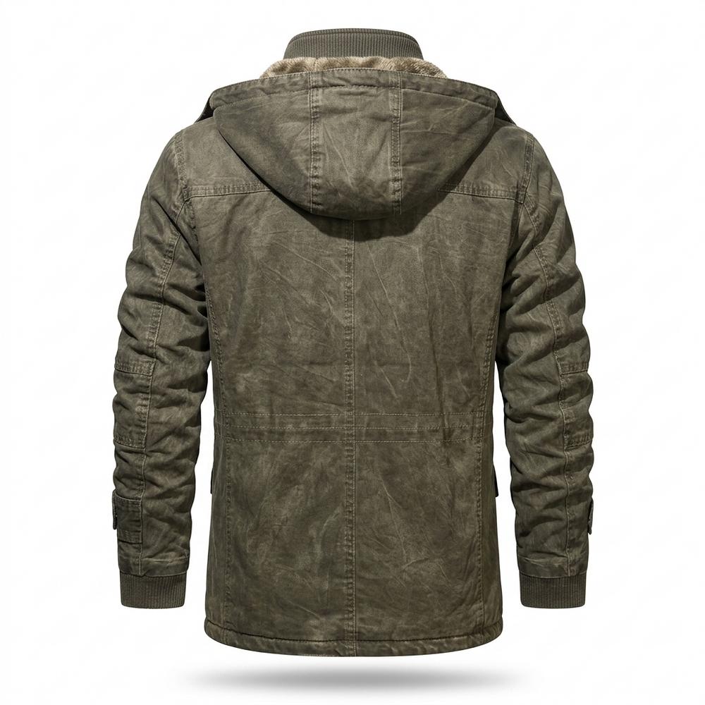 Mens Outlet House - Ellom | Fleece-Lined Washed Jacket Men