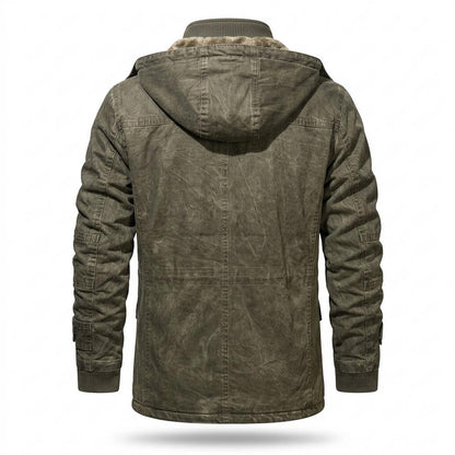 Mens Outlet House - Ellom | Fleece-Lined Washed Jacket Men