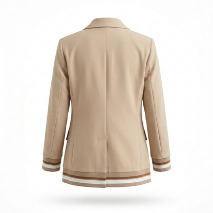 Mens Outlet House - Koras | Single-Breasted Striped-Trim Blazer Women