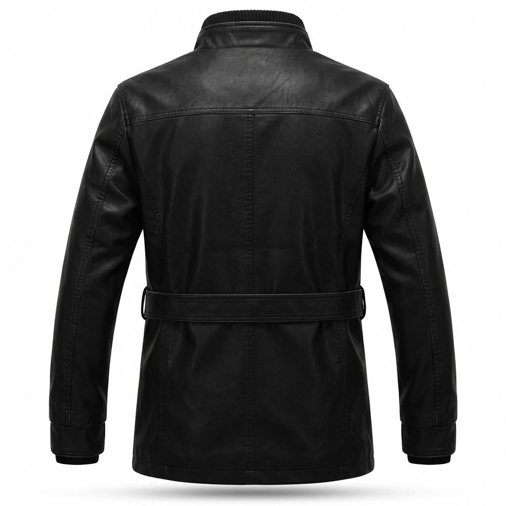 Mens Outlet House - Vetor | Stand-Collar Faux-Leather Jacket Men