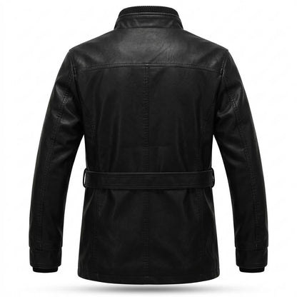 Mens Outlet House - Vetor | Stand-Collar Faux-Leather Jacket Men