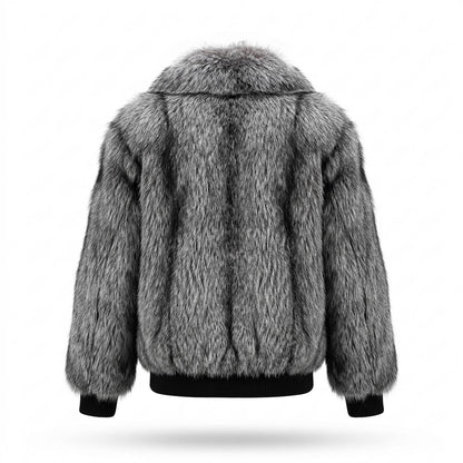 Mens Outlet House - Talor | Faux Fur Zip-Front Jacket Men