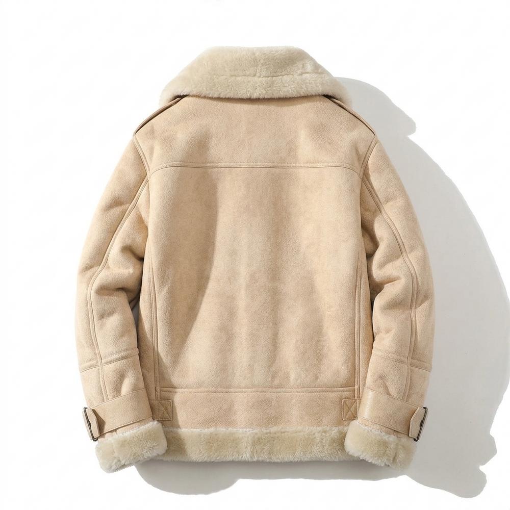 Mens Outlet House - Viven | Fleece-Lined Asymmetrical Jacket Men