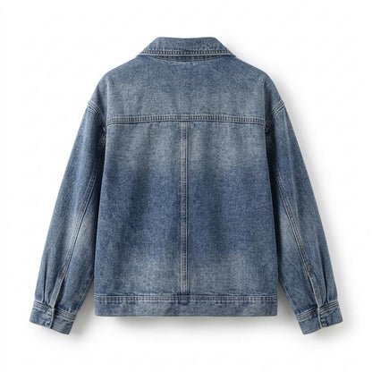 Mens Outlet House - Radan | Button-Up Relaxed Fit Denim Jacket Women