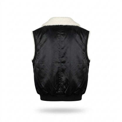 Mens Outlet House - Calar | Sherpa-Lined Satin-Finish Vest Unisex