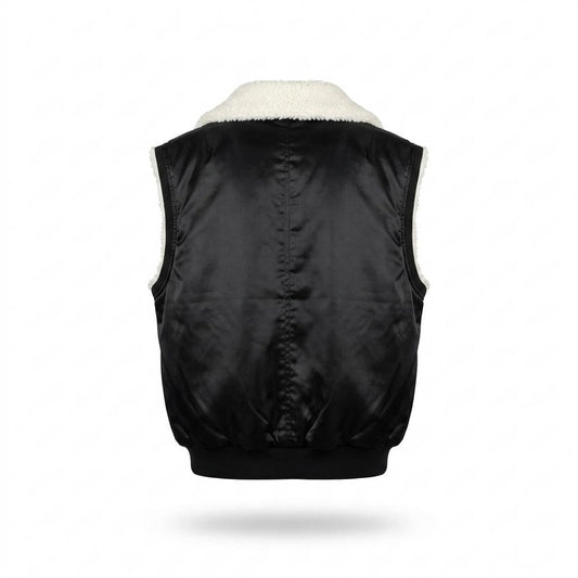 Mens Outlet House - Calar | Sherpa-Lined Satin-Finish Vest Unisex