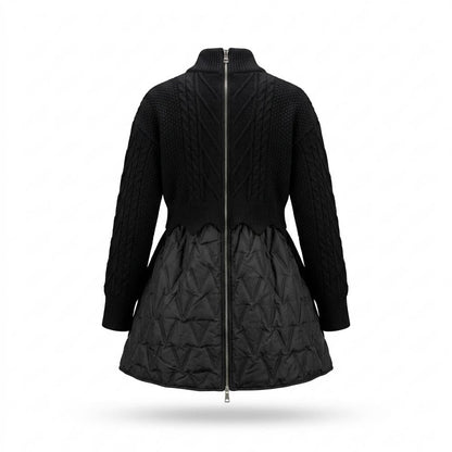 Mens Outlet House - Vofok | Quilted Cable-Knit Coat Women