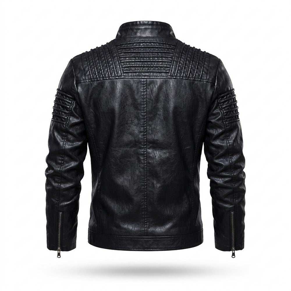 Mens Outlet House - Lymin | Lined Quilted Leather Jacket Men