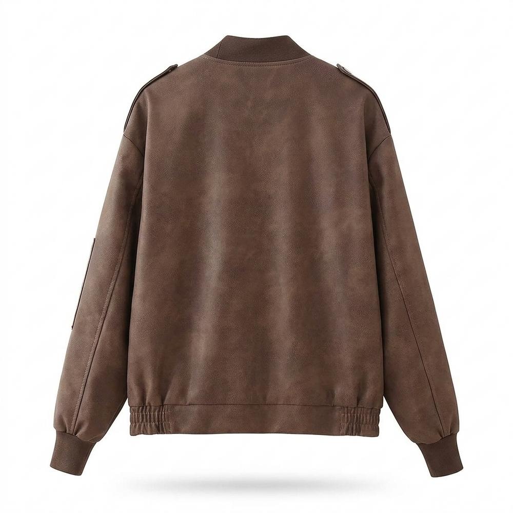 Mens Outlet House - Niken | Zip-Up Suede-Effect Jacket Unisex