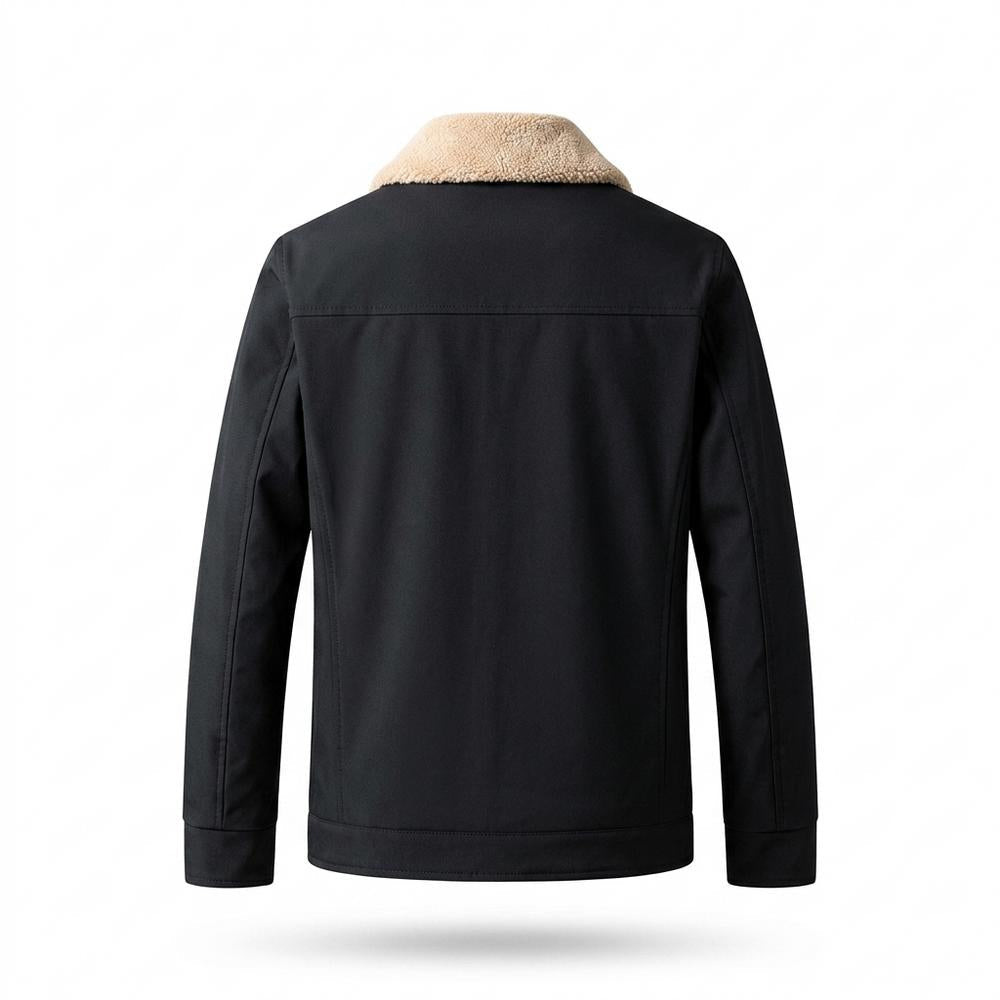 Mens Outlet House - Lemel | Sherpa-Collared Zip-Front Jacket Men