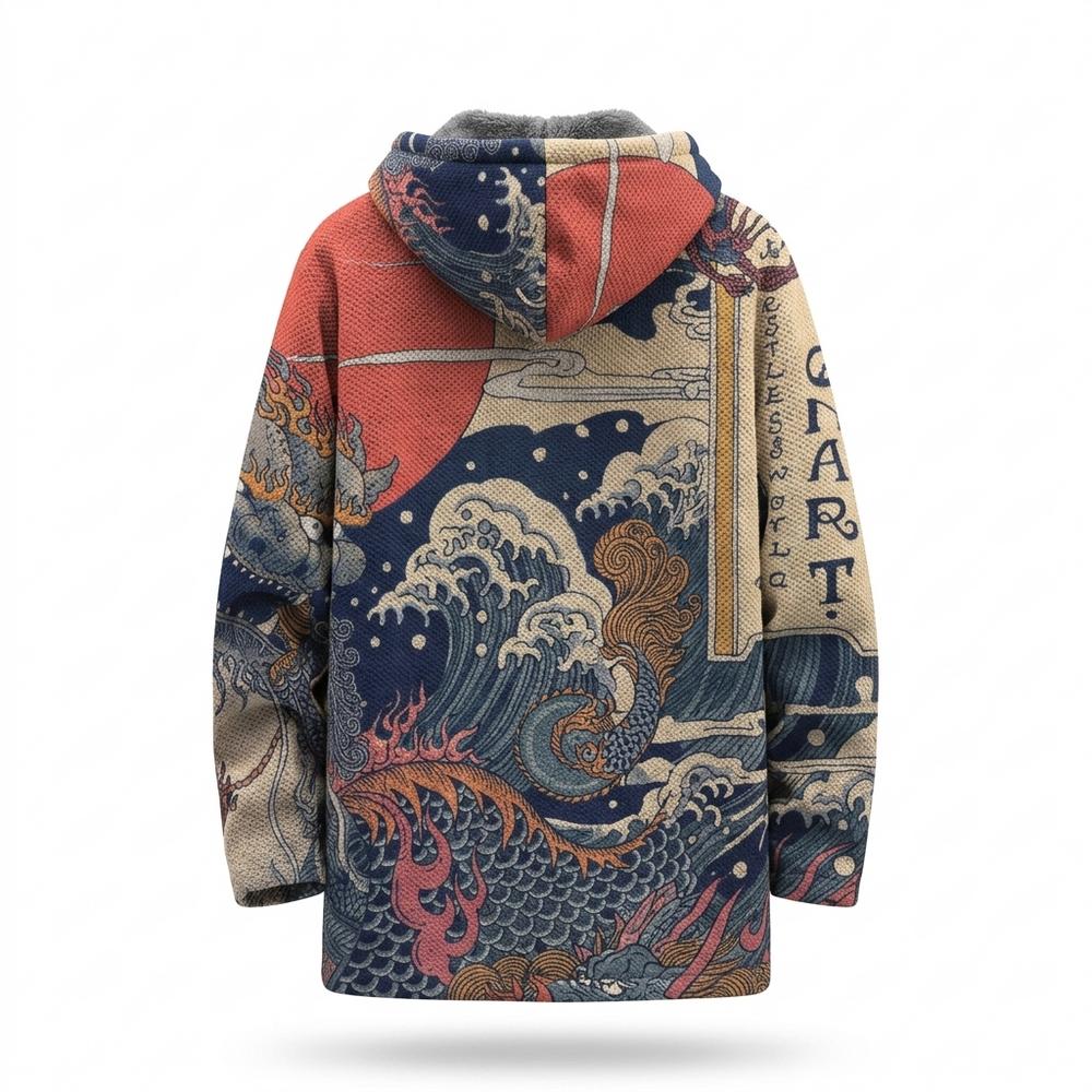 Mens Outlet House - Yozan | Fleece-Lined Hooded Coat Unisex