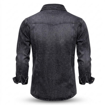 Mens Outlet House - Nilar | Washed Slim-Fit Shirt Men