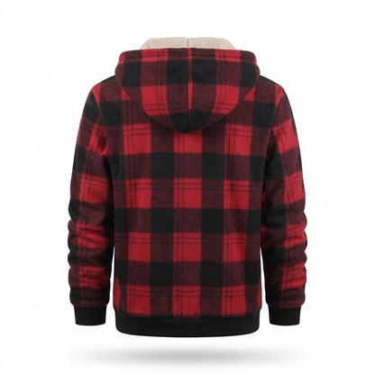 Mens Outlet House - Sahal | Sherpa-Lined Plaid Jacket Men