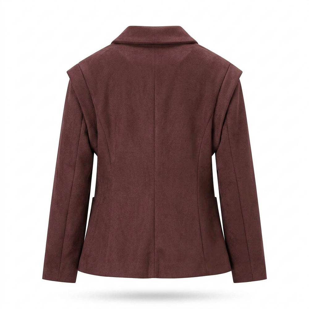 Mens Outlet House - Keven | Suede Shawl Collar Blazer Women