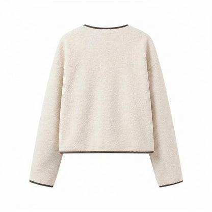 Mens Outlet House - Kelev | Collarless Tie-Front Jacket Women
