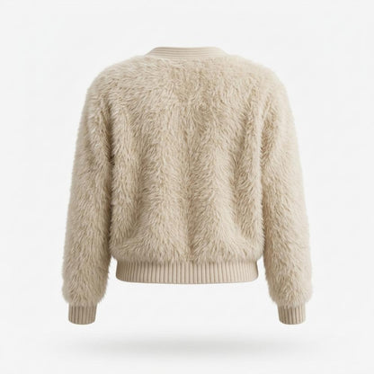 Mens Outlet House - Lovel | Fluffy V-Neck Knit Cardigan Women