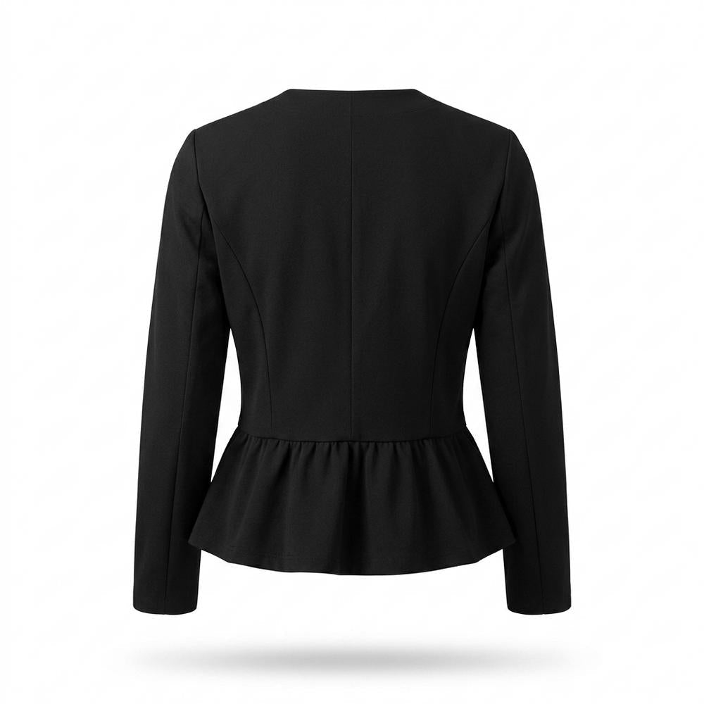 Mens Outlet House - Saven | Collarless Peplum Blazer Women