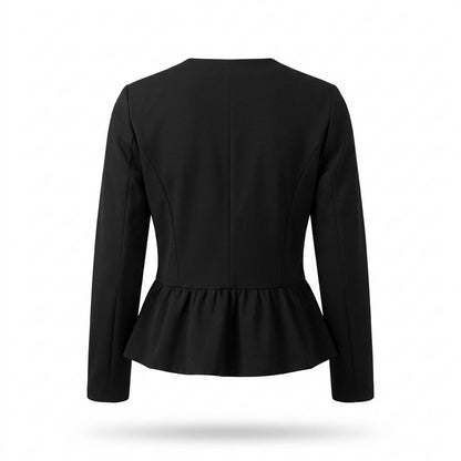 Mens Outlet House - Saven | Collarless Peplum Blazer Women