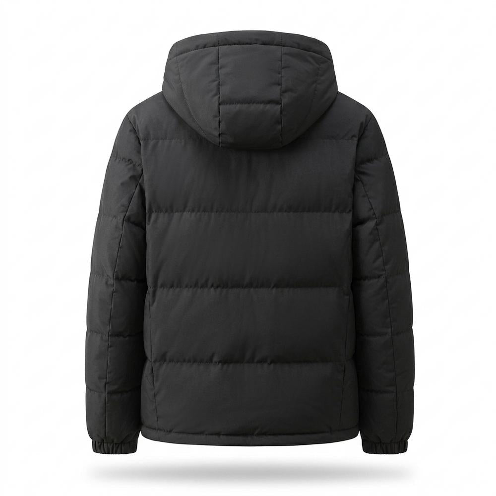 Mens Outlet House - Coral | Padded Hooded Jacket Men