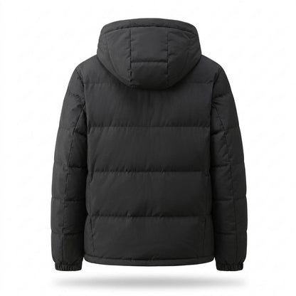 Mens Outlet House - Coral | Padded Hooded Jacket Men