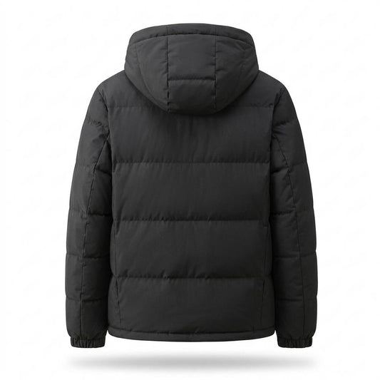 Mens Outlet House - Coral | Padded Hooded Jacket Men
