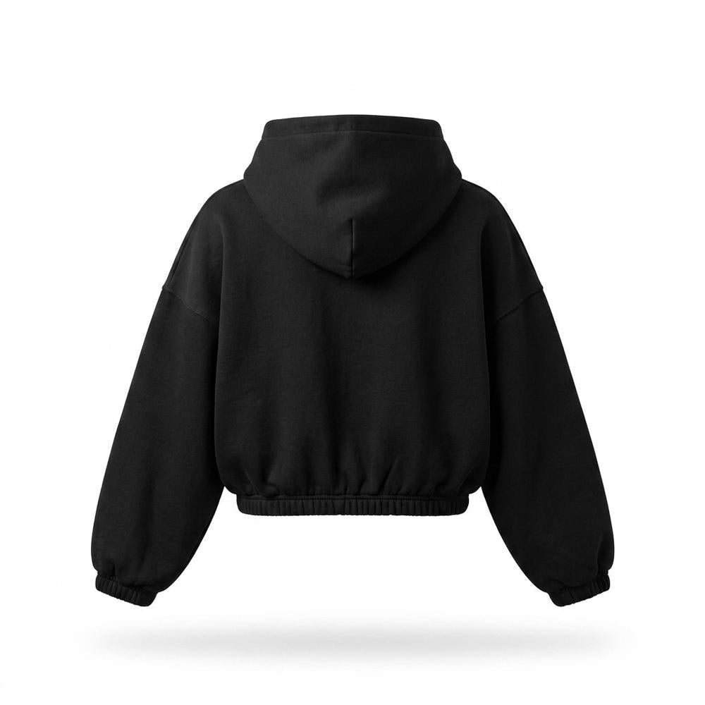 Mens Outlet House - Vidan | Cropped Zip-Up Hoodie Women